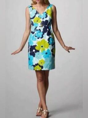 Lilly Pulitzer Kiki Shorely Shift Dress “Pop Goes the Floral” 8